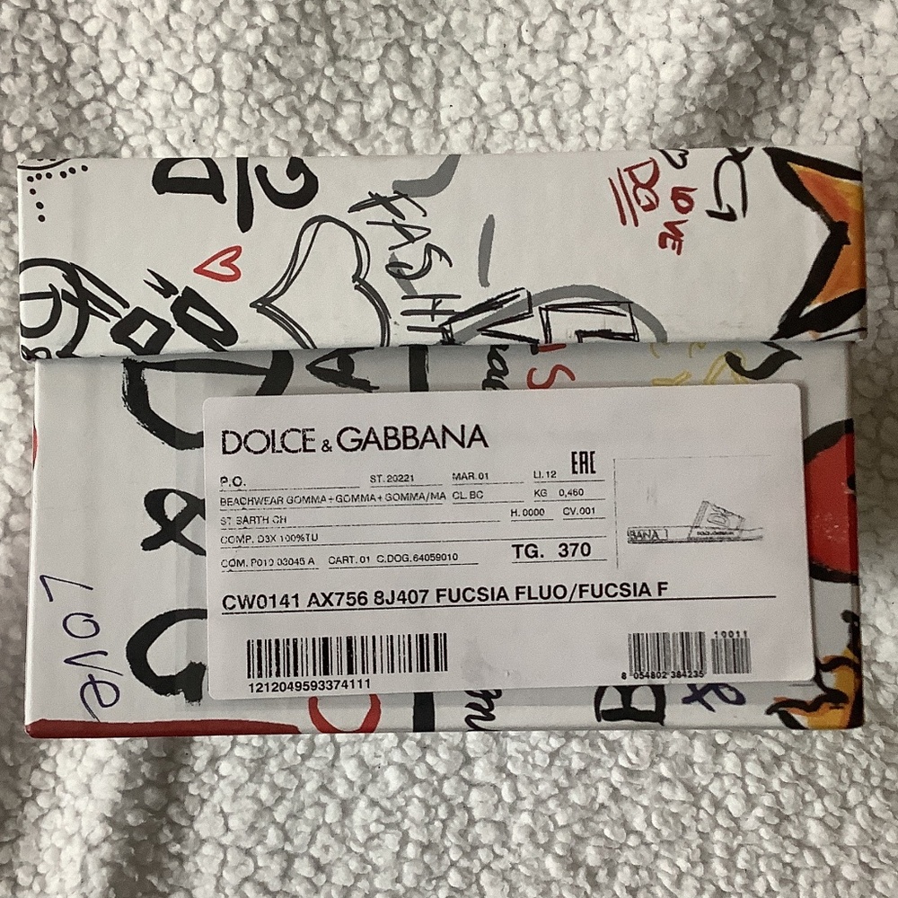 Nwt Dolce & Gabbana pool Rubber slides size 37 - Picture 4 of 10